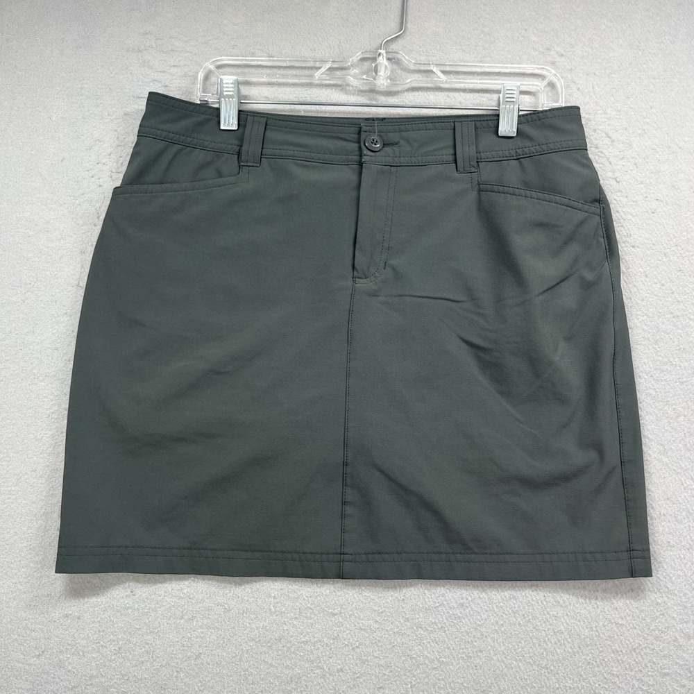 Eddie Bauer Skort Women 8 Green Stretch Outdoor Hiking Golf Active Casual Tennis